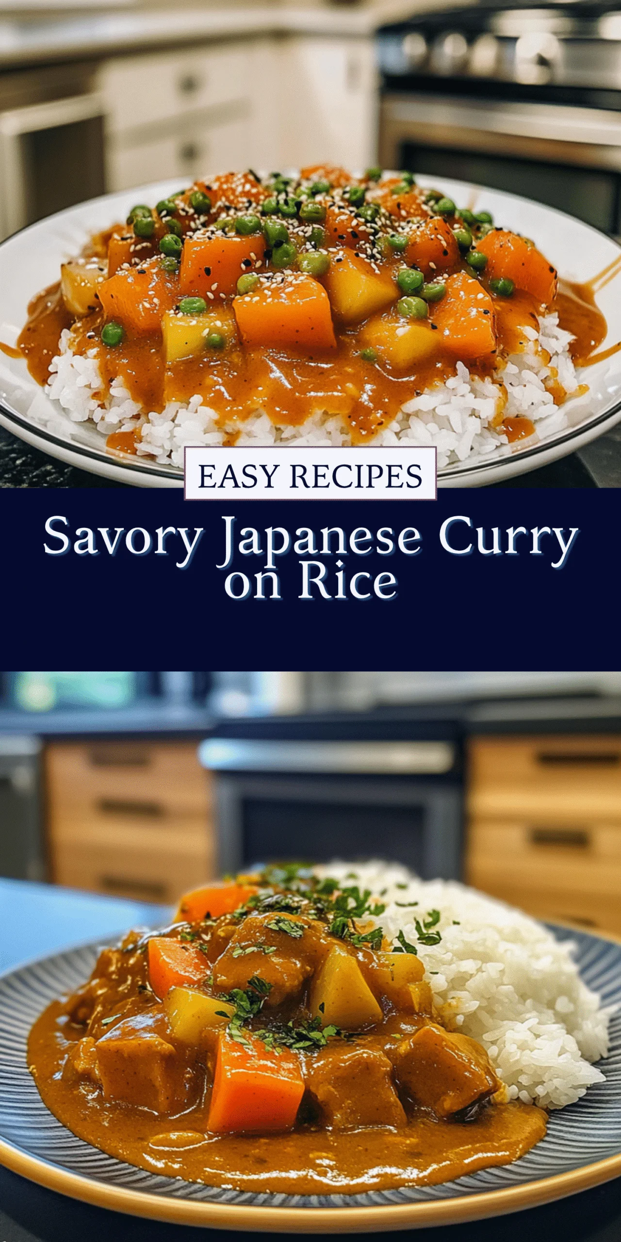 Savory Japanese Curry on Rice