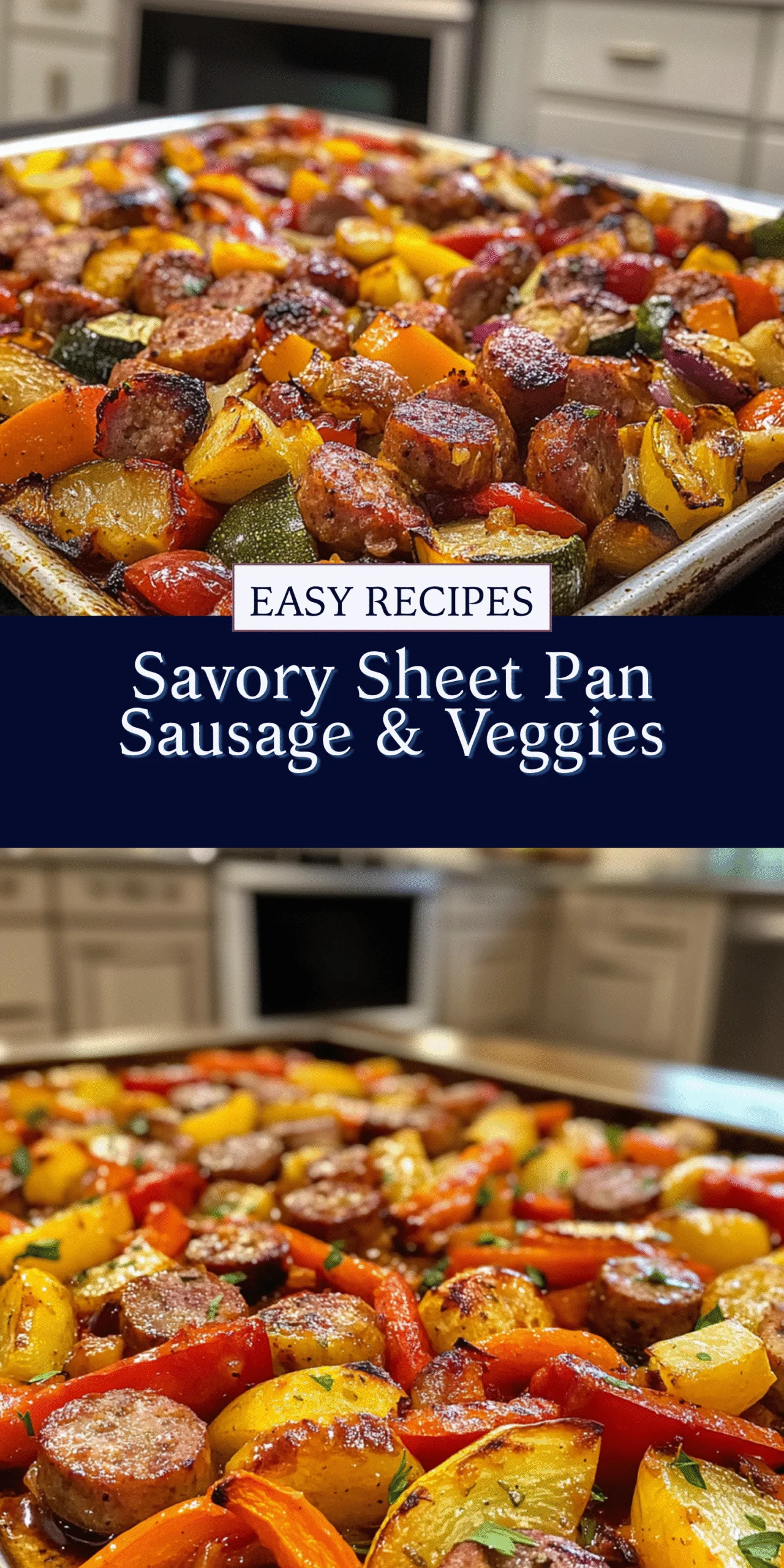 Savory Sheet Pan Sausage & Veggies