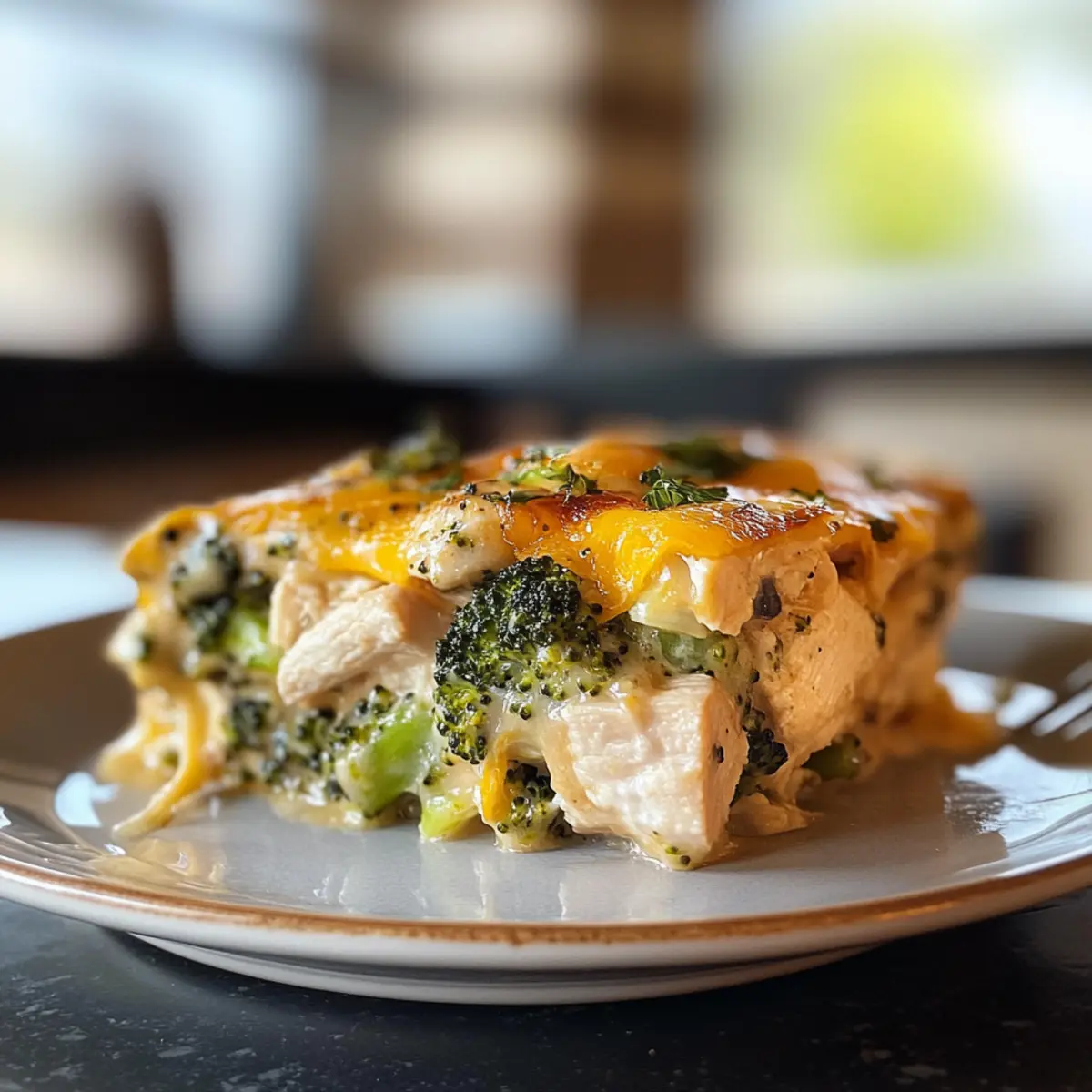 Delicious Healthier Broccoli Chicken Casserole