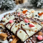 Irresistible Melted Snowman Chocolate Bark