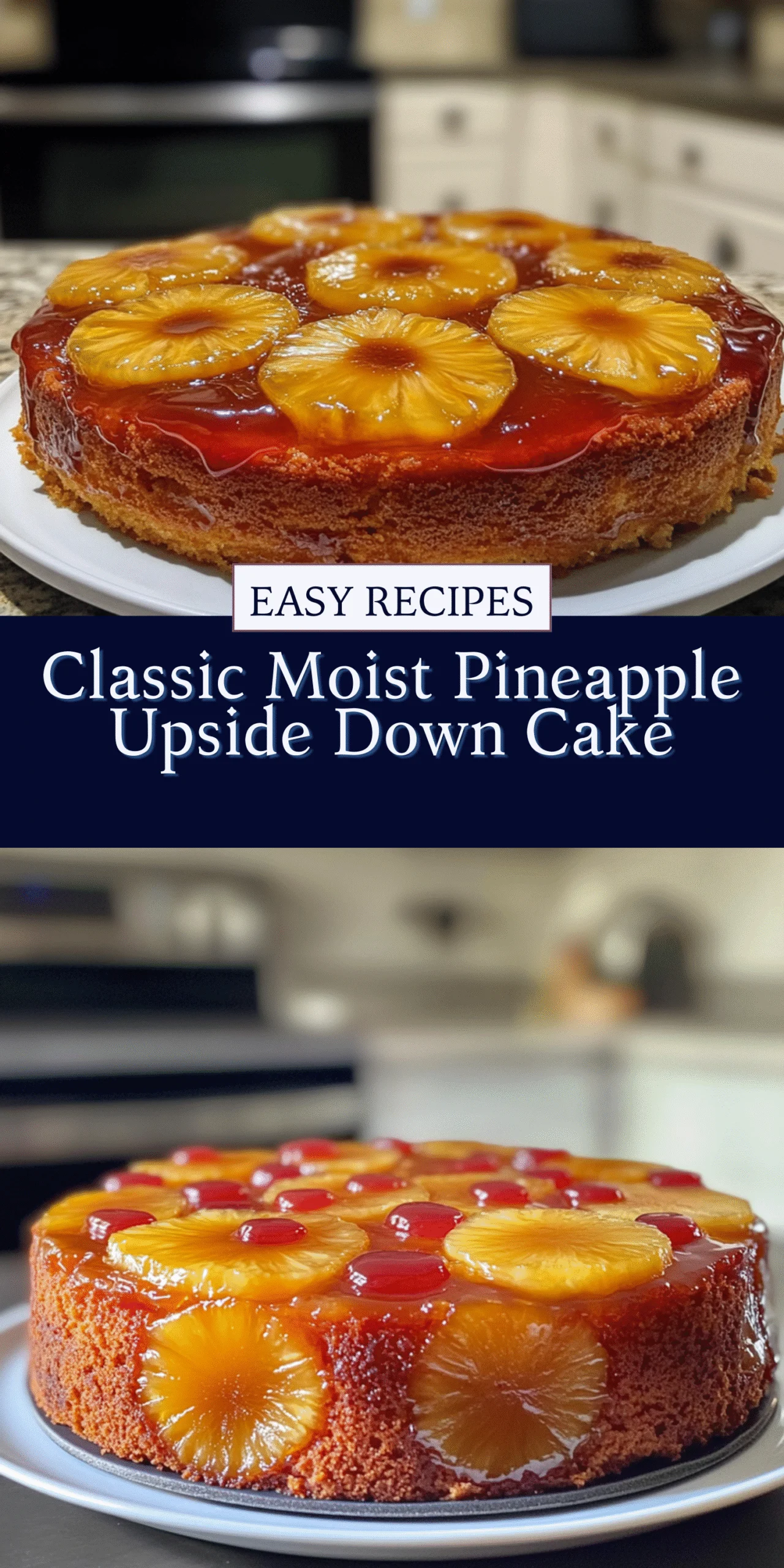 Classic Moist Pineapple Upside Down Cake
