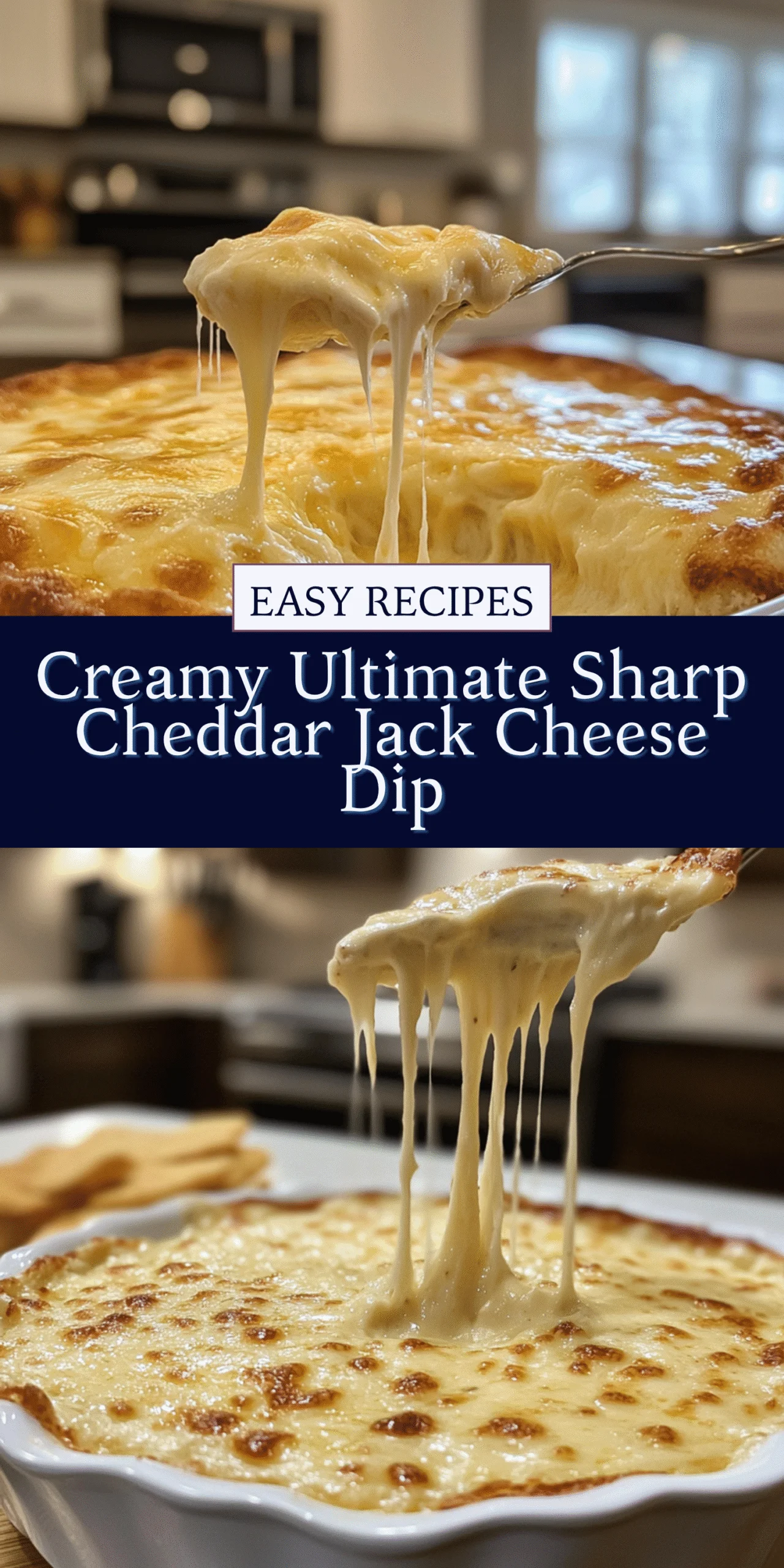 Creamy Ultimate Sharp Cheddar Jack Cheese Dip