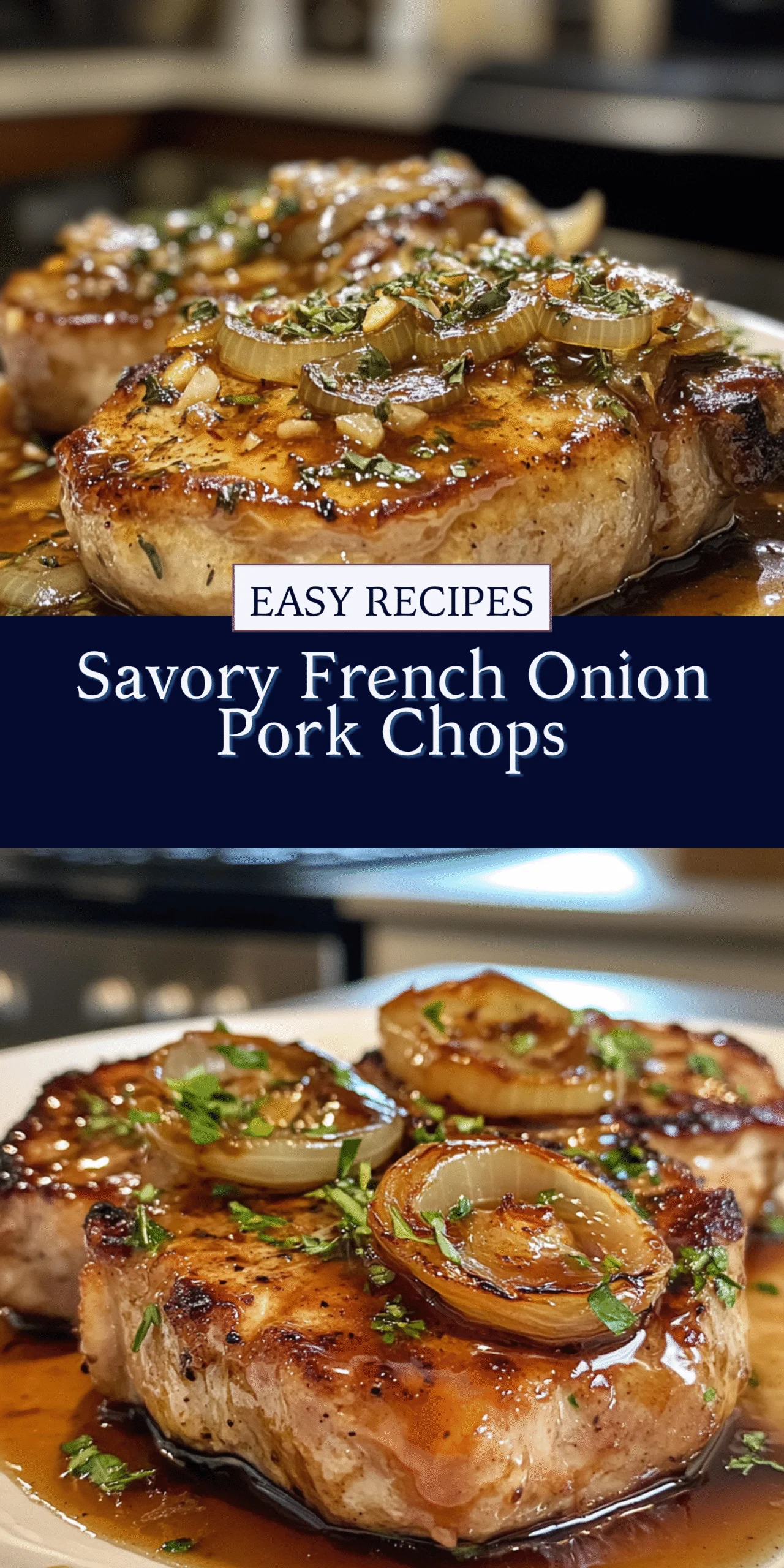 Savory French Onion Pork Chops