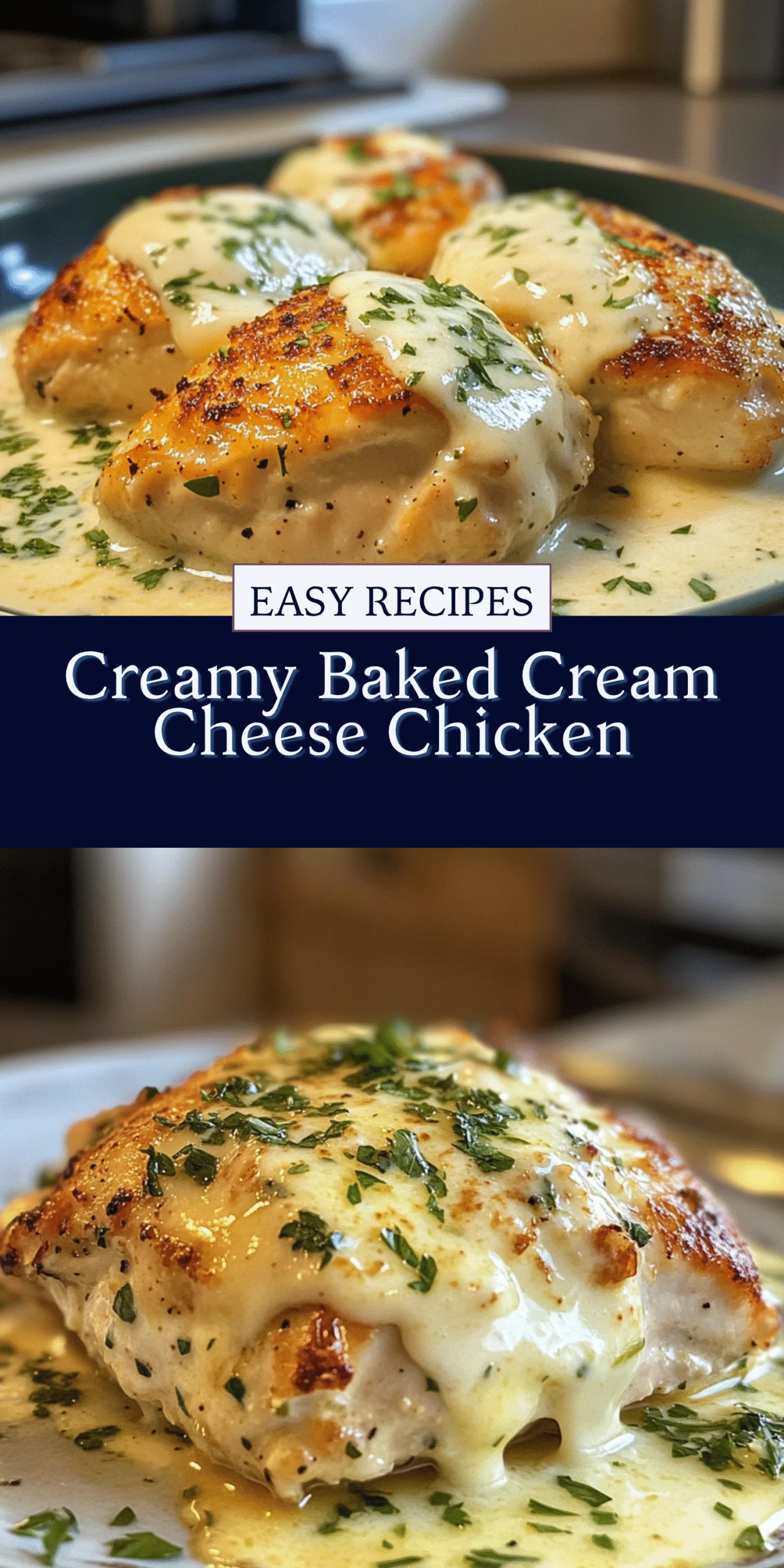 Creamy Baked Cream Cheese Chicken