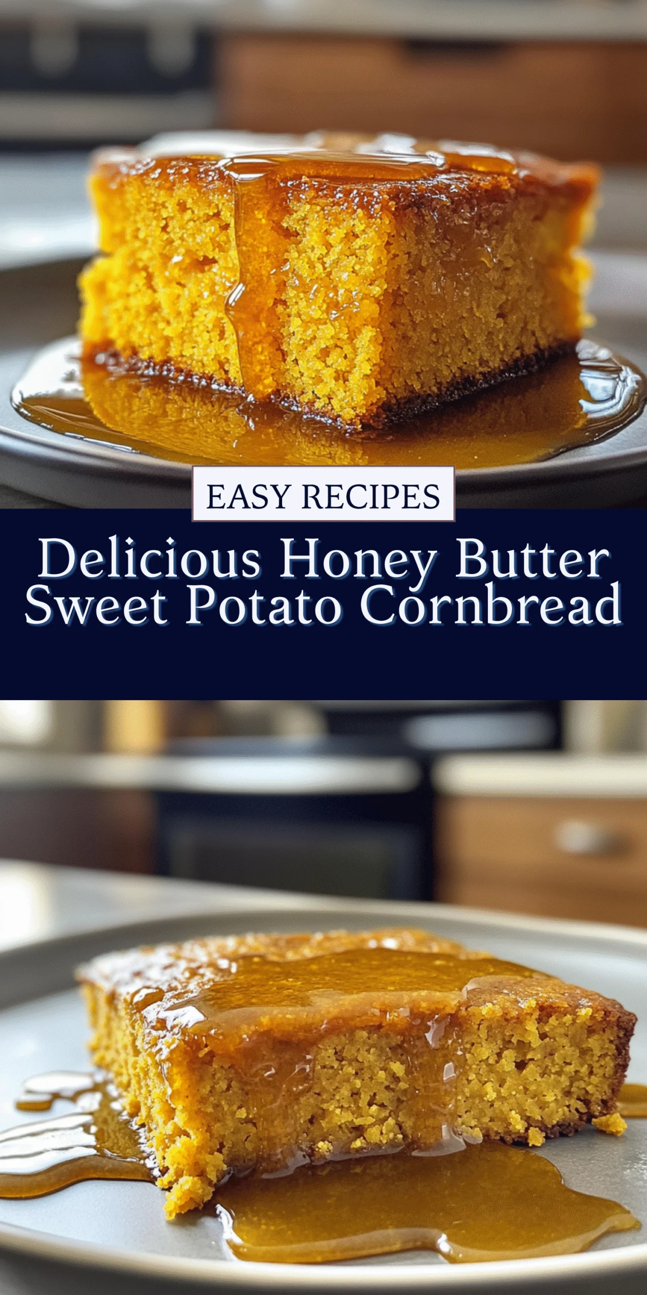Delicious Honey Butter Sweet Potato Cornbread