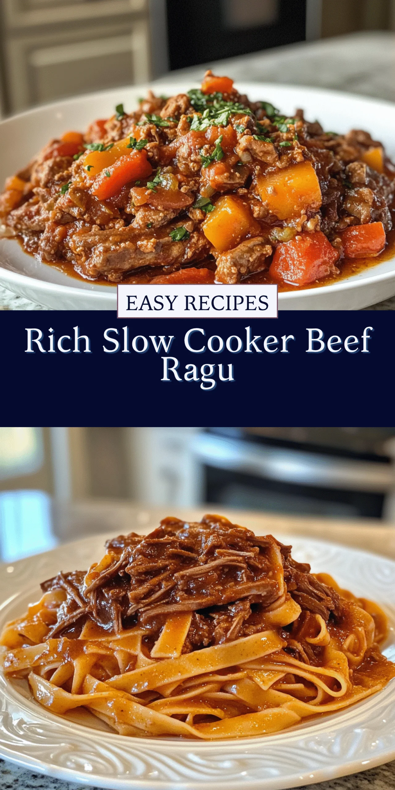 Rich Slow Cooker Beef Ragu