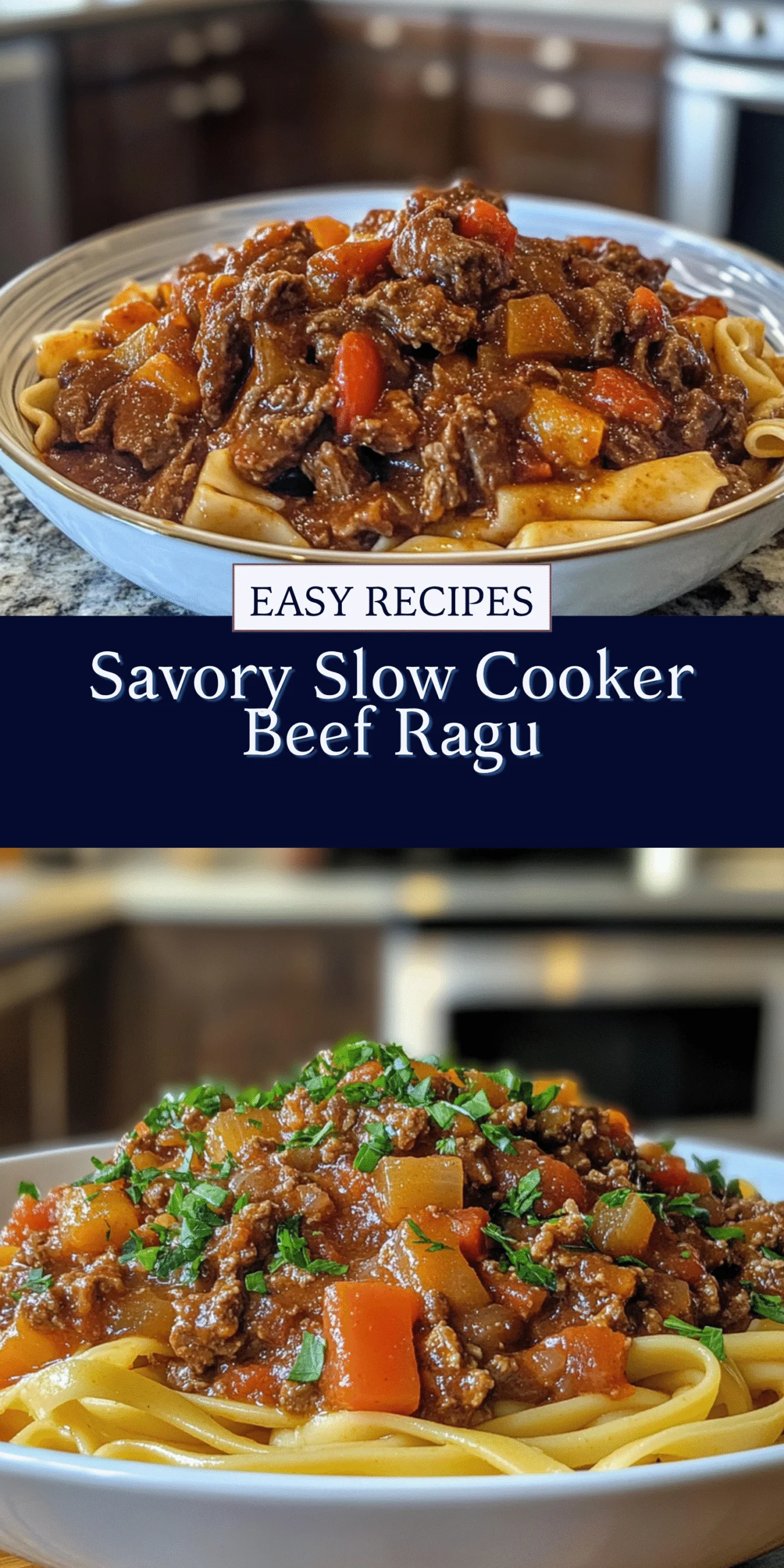 Savory Slow Cooker Beef Ragu