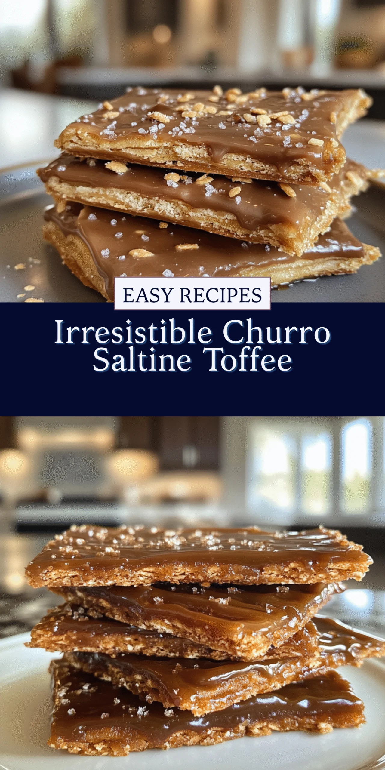 Irresistible Churro Saltine Toffee