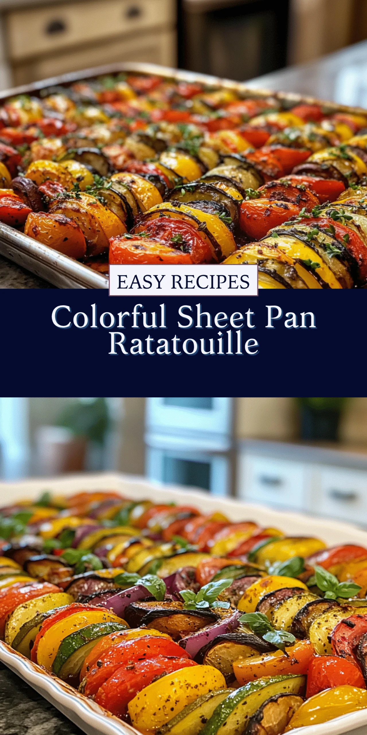 Colorful Sheet Pan Ratatouille