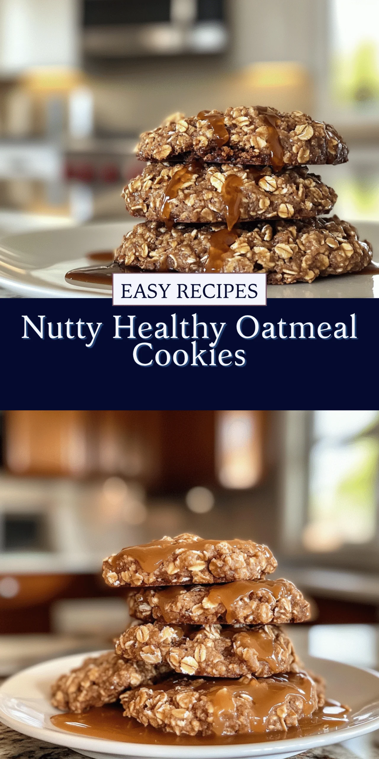 Nutty Healthy Oatmeal Cookies