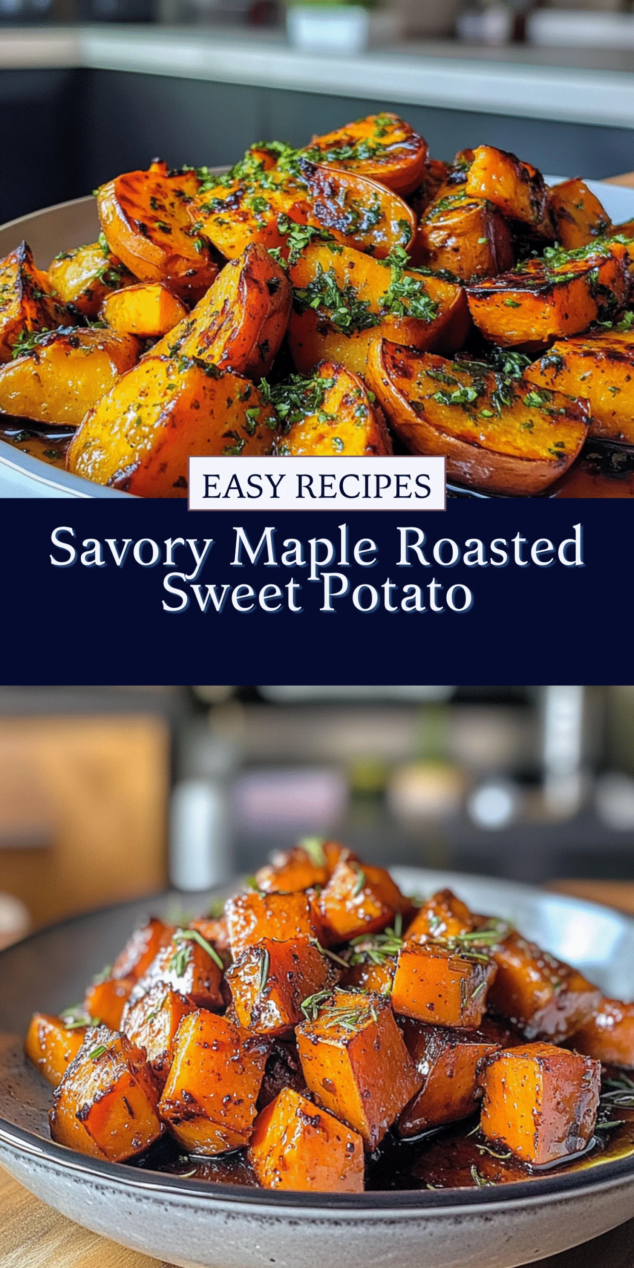 Savory Maple Roasted Sweet Potato