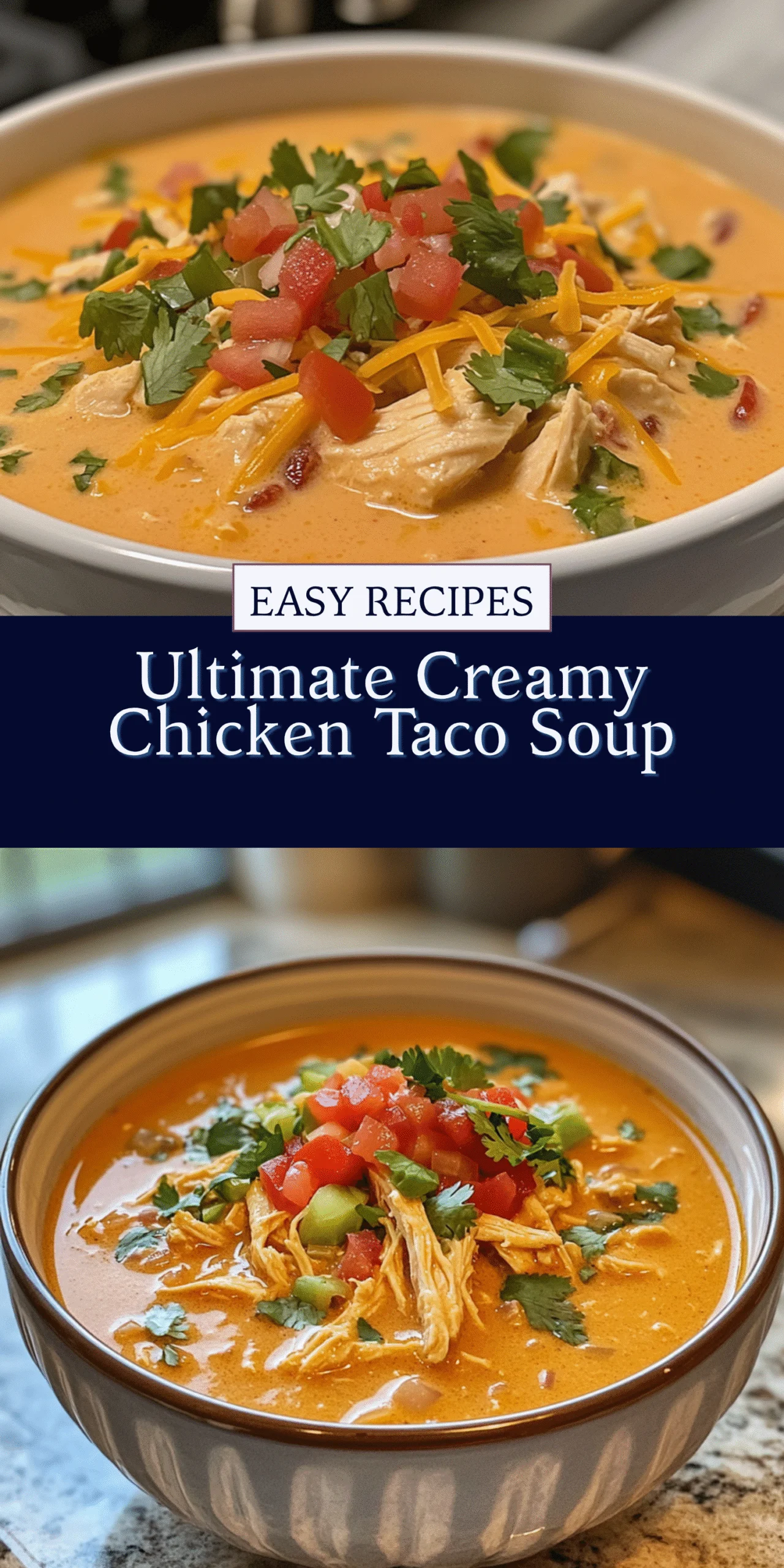 Ultimate Creamy Chicken Taco Soup