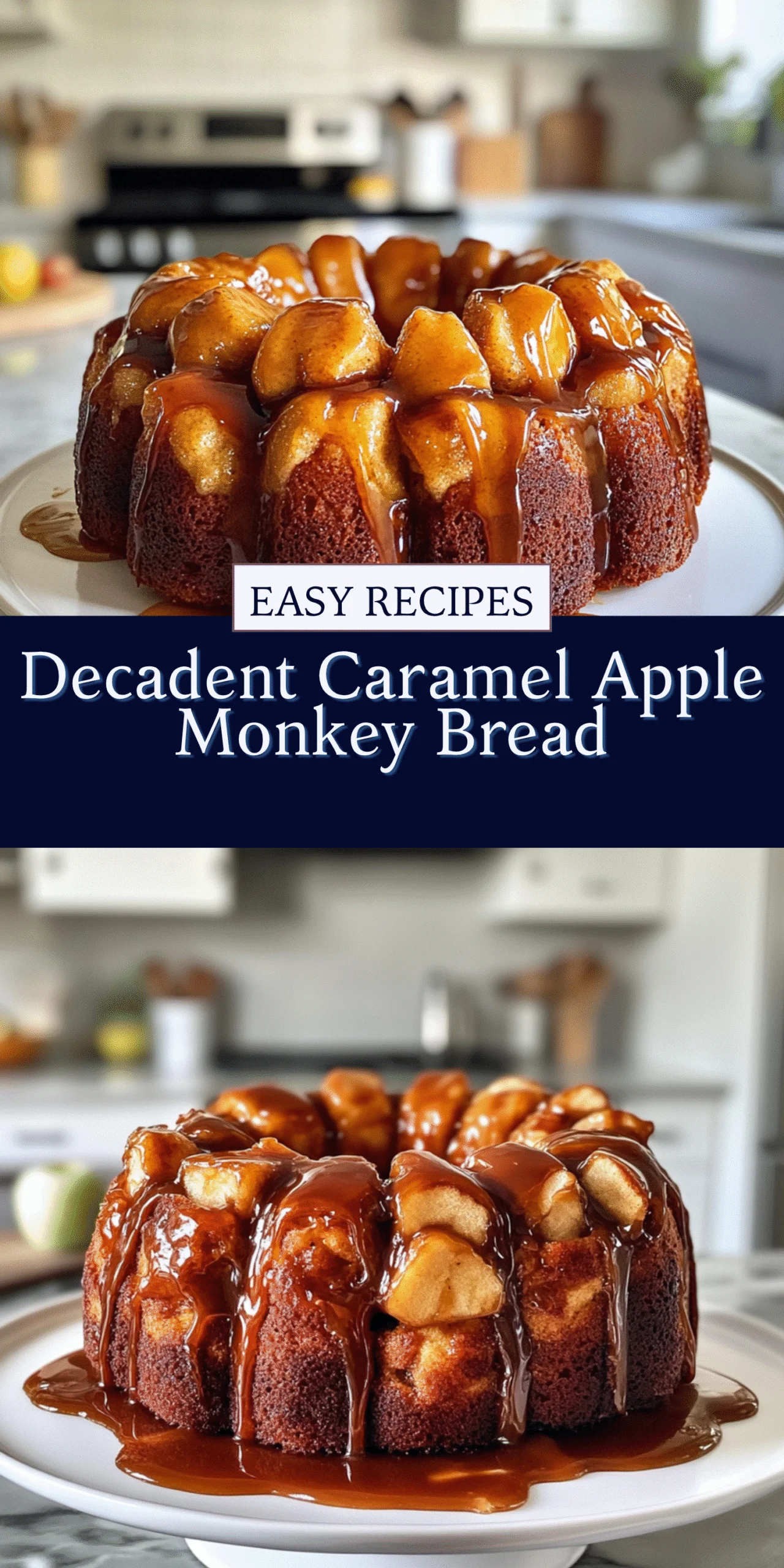 Decadent Caramel Apple Monkey Bread