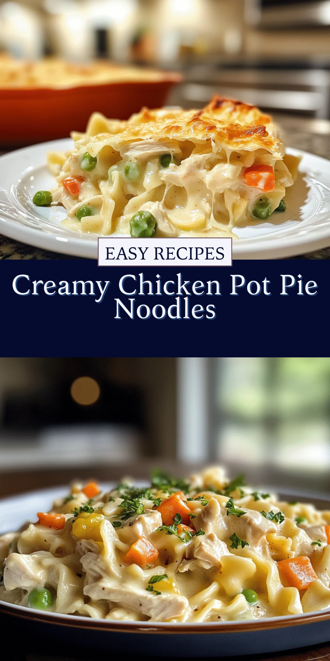 Creamy Chicken Pot Pie Noodles