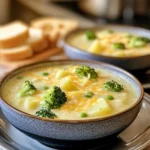 Creamy Cheesy Potato & Broccoli Soup