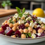 Zesty Chickpea, Beet & Feta Salad with Lemon