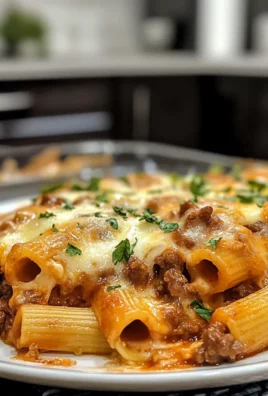 Comforting Beef Rigatoni Cheese Bake