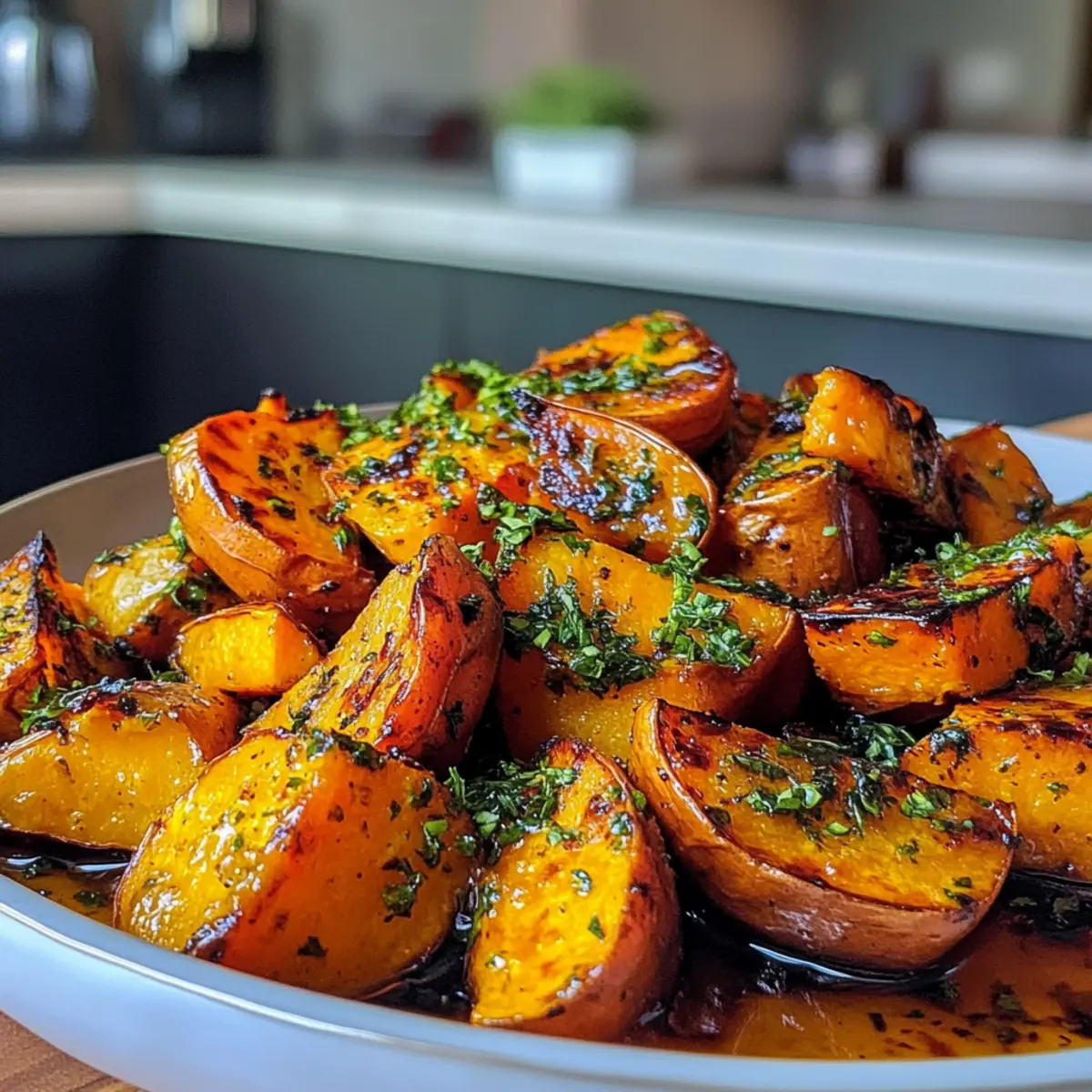 Savory Maple Roasted Sweet Potato