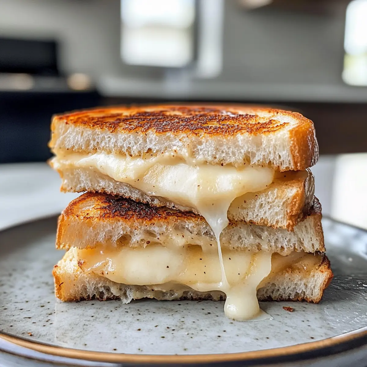 Creamy Smoked Gouda Apple Grilled Cheese