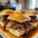 Savory Crockpot Pot Roast Sliders