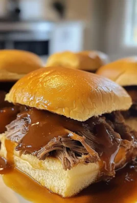 Savory Crockpot Pot Roast Sliders