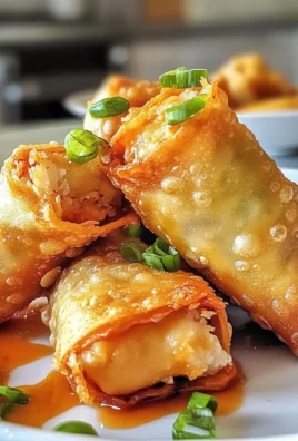 Crispy Crab Rangoon Egg Rolls