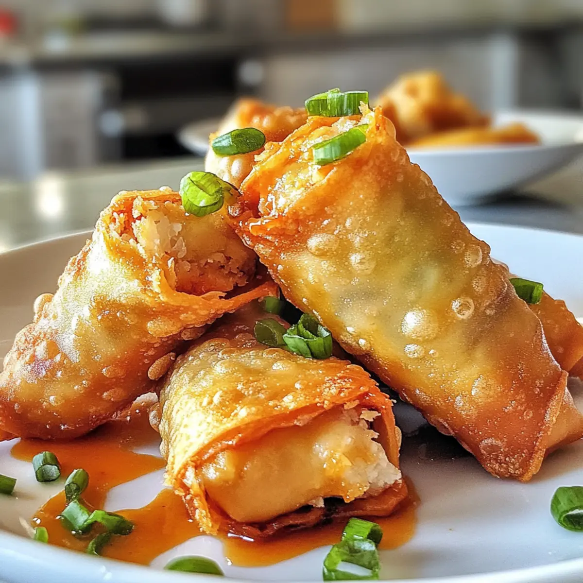 Crispy Crab Rangoon Egg Rolls