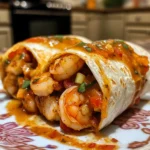 Savory Old Bay Shrimp Burritos