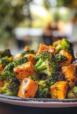 Savory Delicious Roasted Broccoli and Sweet Potatoes