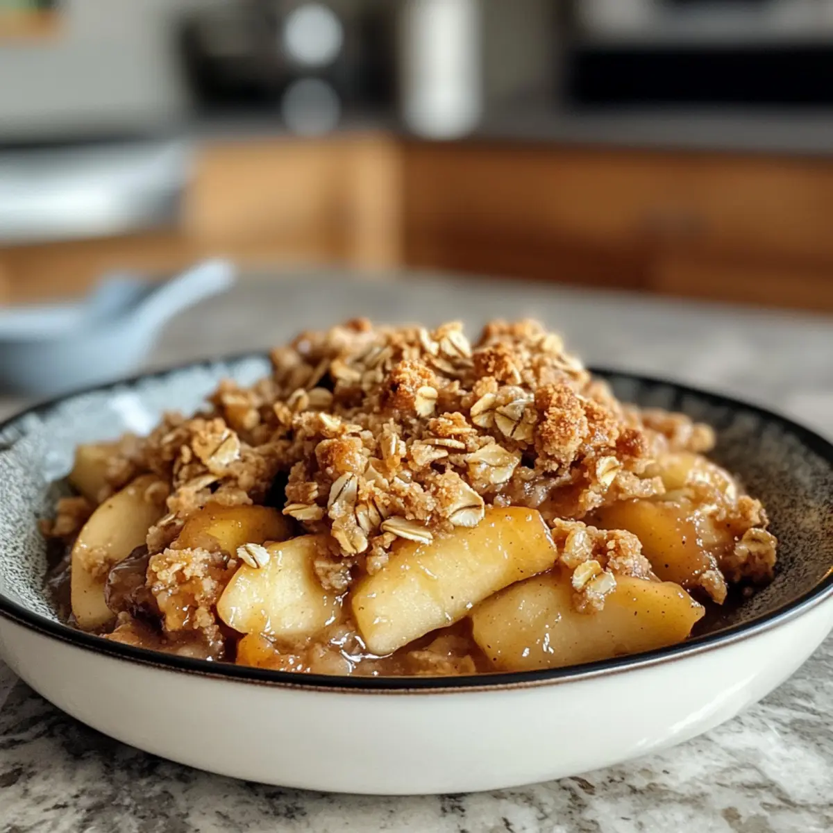 Delicious Oat Dutch Oven Apple Crisp