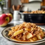 Delicious Oat Dutch Oven Apple Crisp
