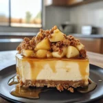 Creamy Apple Crisp Cheesecake