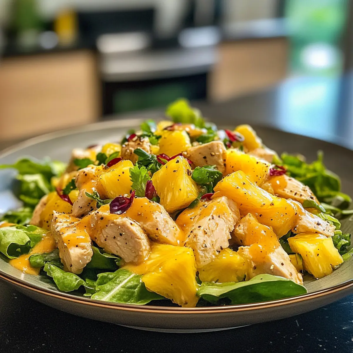 Tropical Pineapple Chicken Salad
