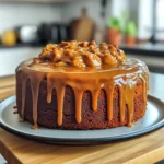 Decadent Rich Pumpkin Cake with Caramel Cream Cheese Frosting