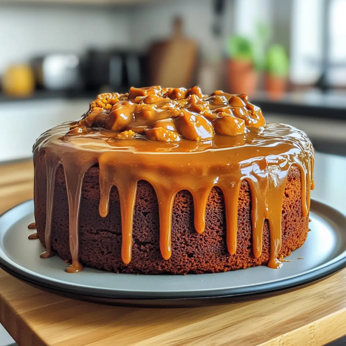 Decadent Rich Pumpkin Cake with Caramel Cream Cheese Frosting