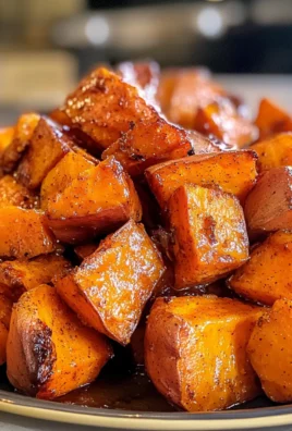 Savory Cinnamon Maple Roasted Sweet Potatoes
