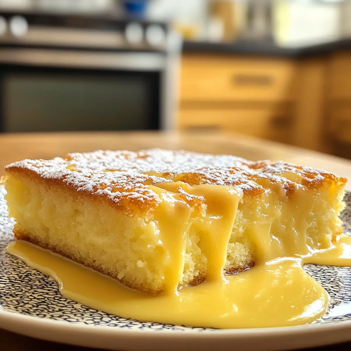 Delicious Italian Grandma’s Lemon Custard Cake