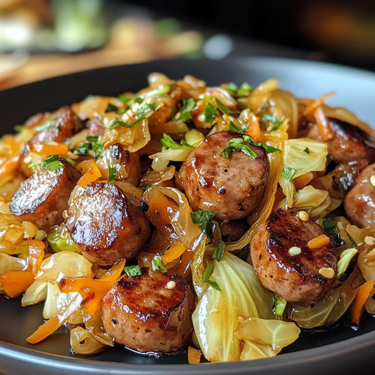 Savory Sausage and Cabbage Stir Fry