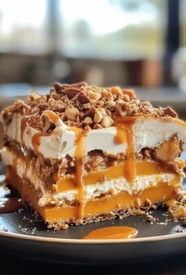 Decadent No Bake Pumpkin Lasagna Dessert