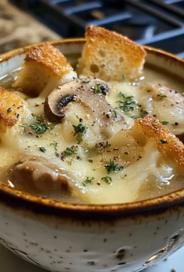Rich Creamy French Onion and Mushroom Soup