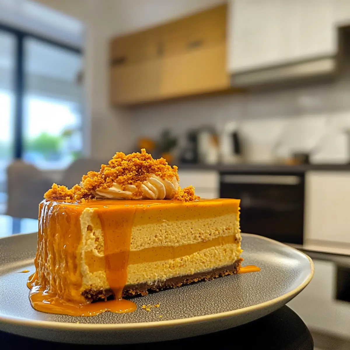 Decadent Layered Pumpkin Cheesecake
