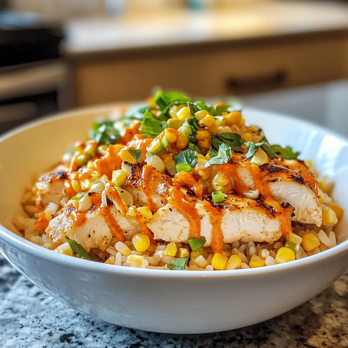 Savory Tasty Street Corn Chicken Bowl