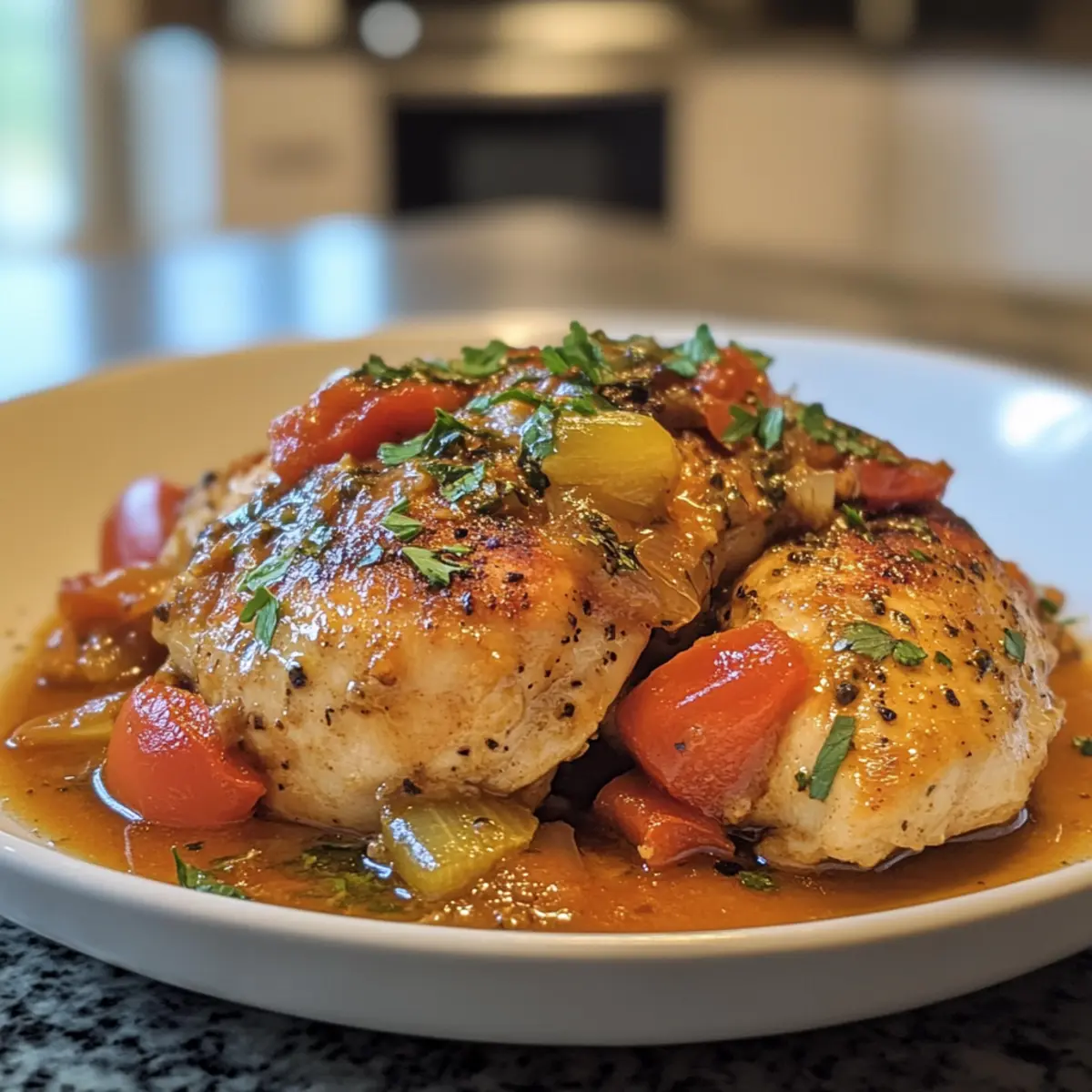 Savory Delicious Slow Cooker Tuscan Chicken