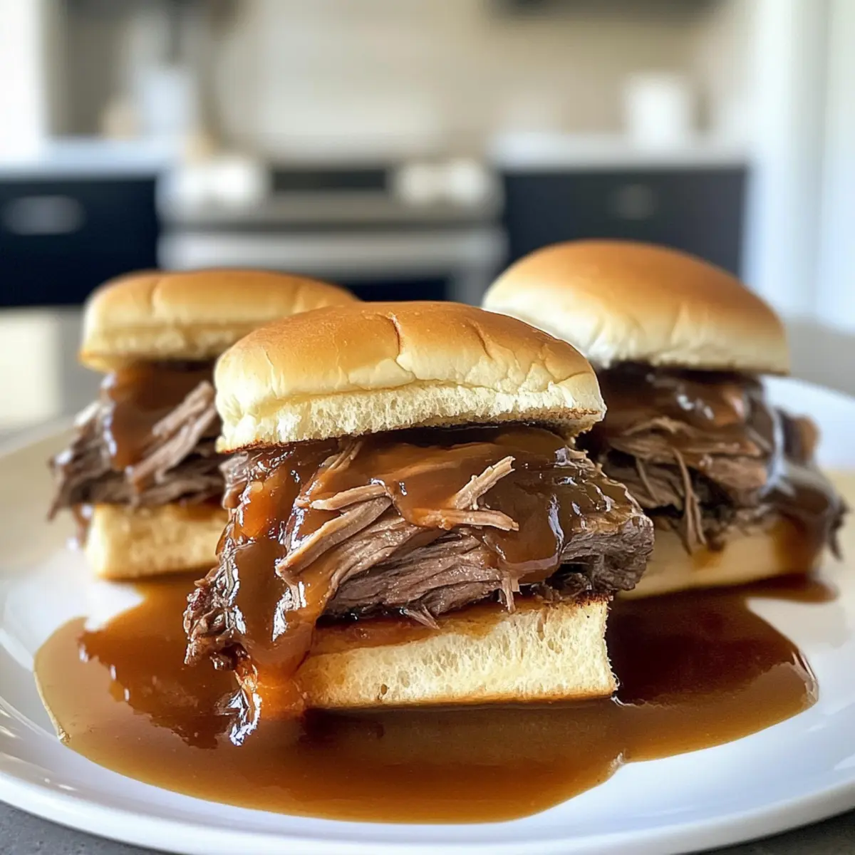 Savory Crockpot Pot Roast Sliders