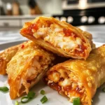 Crispy Crab Rangoon Egg Rolls