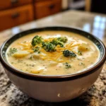 Creamy Cheesy Potato & Broccoli Soup
