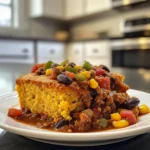 Hearty Chili and Cornbread Casserole