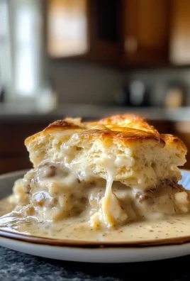Easy Lazy Biscuits & Gravy Breakfast Casserole