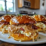 Savory Reuben Pretzel Sliders