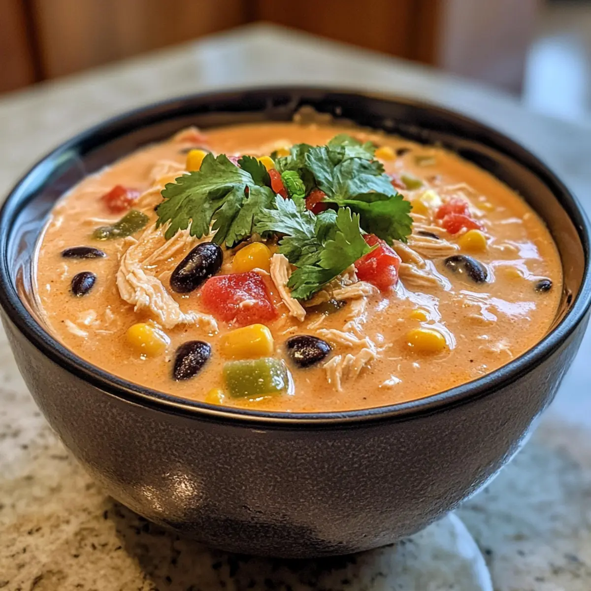 Rich Creamy Chicken Taco Soup